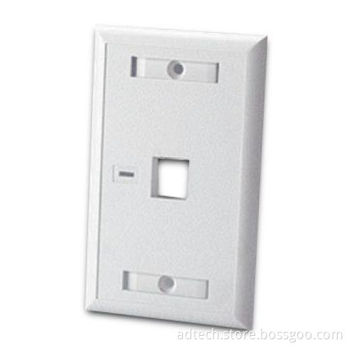 High Quality ABS Material, One Port USA Network Faceplate